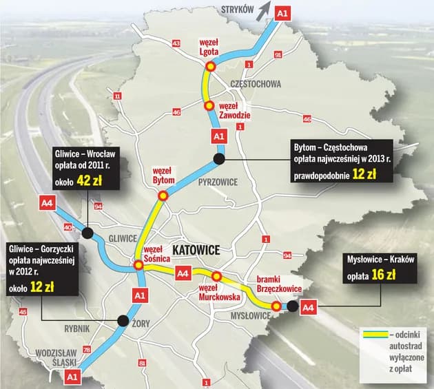 Autostrada A1: Czy są bramki i ile kosztuje przejazd?
