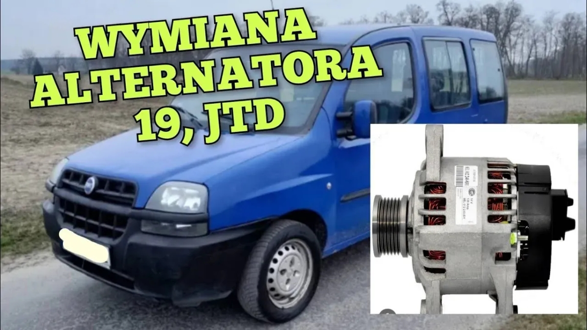 Jak wyjąć alternator Fiat Doblo 1.9 JTD - uniknij kosztownych błędów