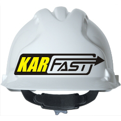 Kask z logiem Karfast